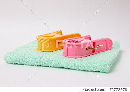 Daily necessities, clothespins, life, towels, face towels, clothespins, daily life, housework, feeling of life 73772278