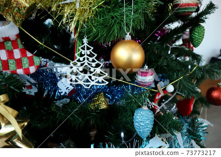 Christmas tree and christmas decoration 73773217