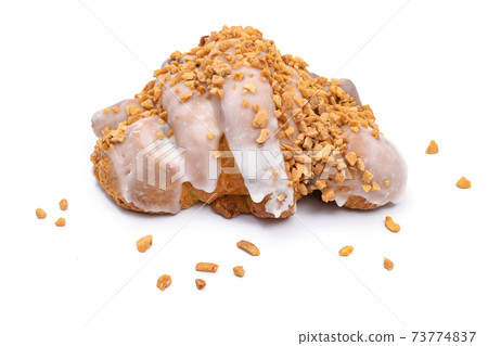 Delicious croissant on white 73774837