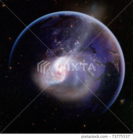 Nebula and stars in cosmos space. Elements of this image furnished by NASA Nebula and stars in cosmos space. Elements of this image furnished by NASA 73775537