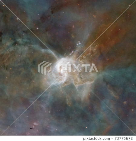 Nebula and stars in deep space. Elements of this image furnished by NASA 73775678