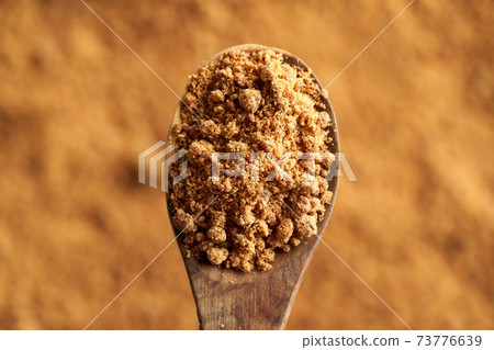 Panela or rapadura - sweetener made by evaporating sugercane juice, top view Panela or rapadura - sweetener made by evaporating sugercane juice, top view 73776639