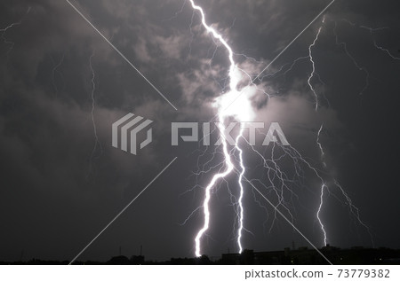 Closest lightning strike - Stock Photo [73779382] - PIXTA