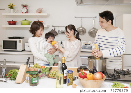 Kitchen mom friend baby Kitchen mom friend baby 73779879