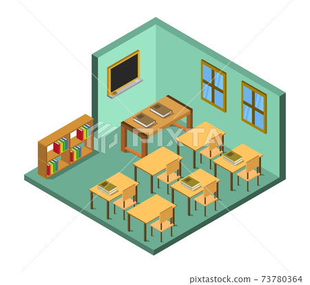 isometric school room 73780364