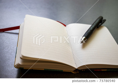 Desktop notepad and ballpoint pen 73780540