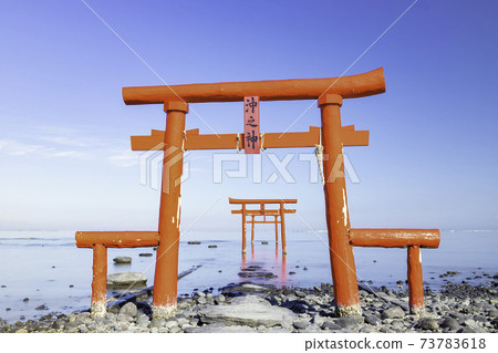 大o神社有明海水下鳥居的神秘風景（佐賀縣） 73783618