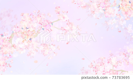 Cherry and lantern background-there are multiple variations 73783695