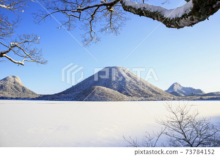 哈魯納山，哈魯納山，哈魯納湖，雪景 73784152