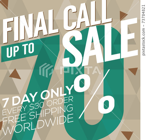 Modern Banner Super Sale Up to 70 Percent Vector Illustration 73784821