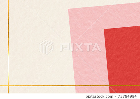 Illustration material Background material Japanese paper Paper Abstract Abstract New Year Happy New Year Luxury Gorgeous red and white gold 73784984