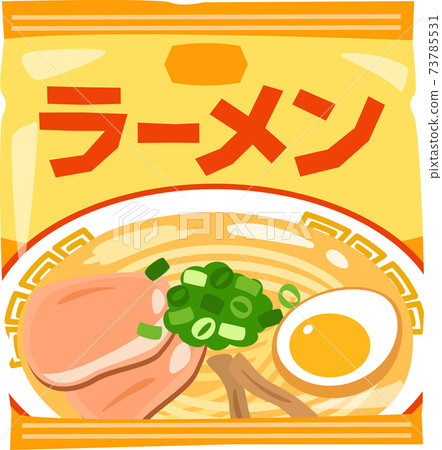 Instant noodles in a bag Instant noodles in a bag 73785531