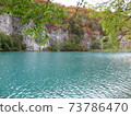 Plitvice Lakes National Park Beautiful lake surface 73786470