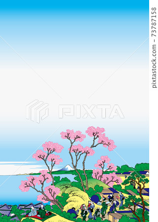 Katsushika Hokusai image Tokaido Shinagawa Gotenyama No Fuji Bright version Vertical Katsushika Hokusai image Tokaido Shinagawa Gotenyama No Fuji Bright version Vertical 73787158