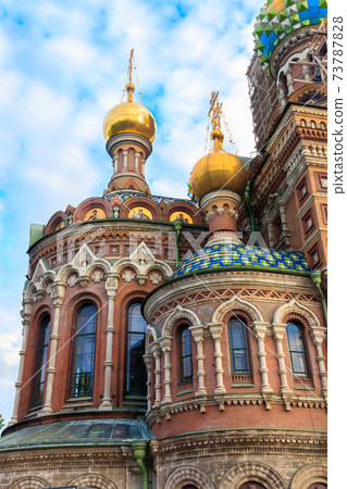 Church of the Savior on Spilled Blood or Cathedral of the Resurrection of Christ is one of the main sights of Saint Petersburg, Russia Church of the Savior on Spilled Blood or Cathedral of the Resurrection of Christ is one of the main sights of Saint Petersburg, Russia 73787828