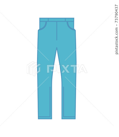 Illustration image of jeans Illustration image of jeans 73790437