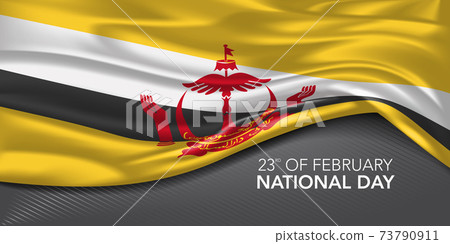 Brunei Happy National Day Greeting Card, Banner... - Stock Illustration ...