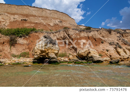 Rocky Black Sea Coast Odessa Ukraine 73791476