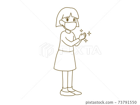 Girl to disinfect 73791550
