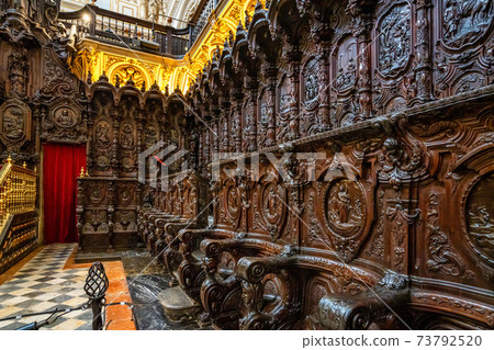 Amazing choir in the Mezquita Cathedral of Cordoba. Andalusia, Spain 73792520