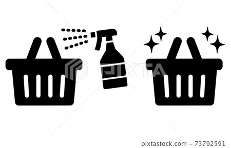 Icon for disinfecting shopping carts Infectious disease countermeasures 73792591