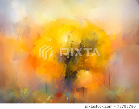 Illustration colorful autumn forest. Abstract... - Stock Illustration  [73793780] - PIXTA