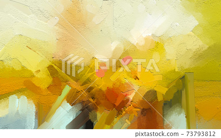 Abstract colorful oil painting on canvas texture. Hand drawn brush stroke, oil color paintings background. Modern art oil paintings with yellow, red color. Abstract contemporary art for background Abstract colorful oil painting on canvas texture. Hand drawn brush stroke, oil color paintings background. Modern art oil paintings with yellow, red color. Abstract contemporary art for background 73793812