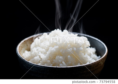 Rice, freshly cooked white rice, rice in a bowl, freshly cooked rice 73794558
