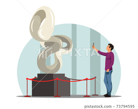 Vector character photographer, smartphone camera Vector character photographer, smartphone camera 73794595