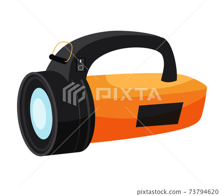 Flashlight flat vector illustration 73794620