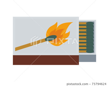 Matchbox flat vector illustration - Stock Illustration [73794624] - PIXTA