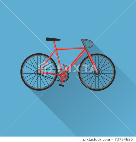 Flat style bicycle icon Flat style bicycle icon 73794680