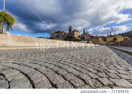 Cobblestone in Loket - Czech Republic 73794976