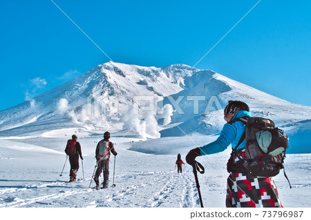 Backcountry from the summit of Mt. Asahidake 73796987