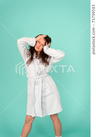 When headache attacks. Sexy woman suffer When headache attacks. Sexy woman suffer 73799583