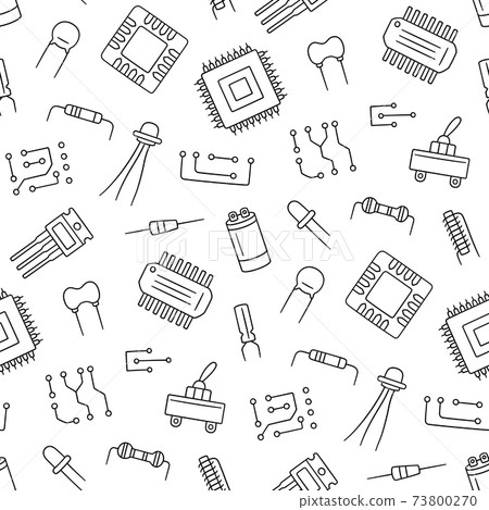 Electricity seamless pattern background icon Vector Image