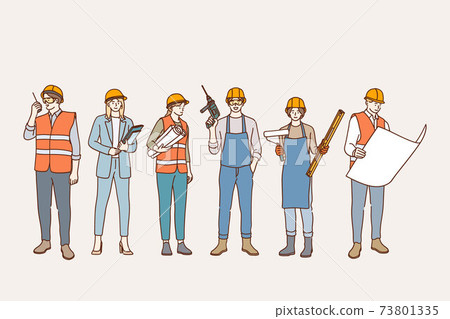 Builders and construction industry concept 73801335