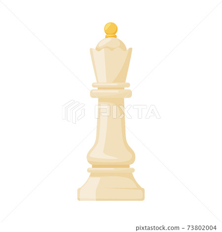 White Queen as Chess Piece or Chessman Vector Illustration White Queen as Chess Piece or Chessman Vector Illustration 73802004