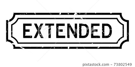 Grunge black extended word rubber seal stamp on white background Grunge black extended word rubber seal stamp on white background 73802549
