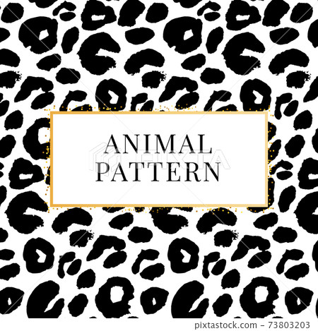 seamless black and white leopard pattern print for textile t-shirt vector seamless black and white leopard pattern print for textile t-shirt vector 73803203
