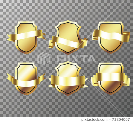 Golden badges vector Golden badges vector 73804007