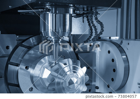 The hi-precision 5-axis machining center . 73804057