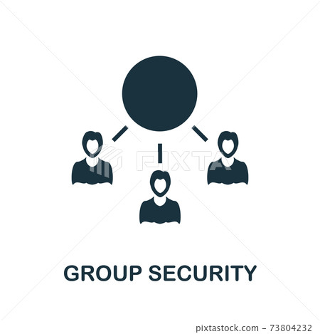 Group Security icon. Simple element from internet security collection. Creative Group Security icon for web design, templates, infographics and more 73804232