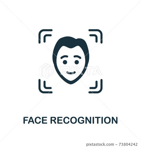 Face Recognition icon. Simple element from internet security collection. Creative Face Recognition icon for web design, templates, infographics and more 73804242