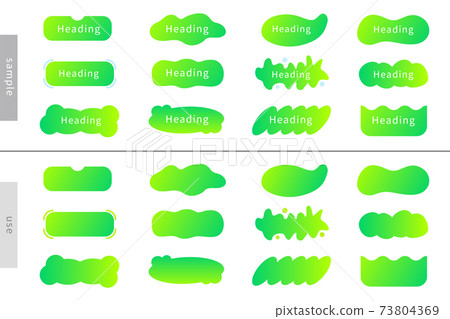 Title Heading Button Link Decorative Frame Banner Frame AI eps Vector Material 73804369