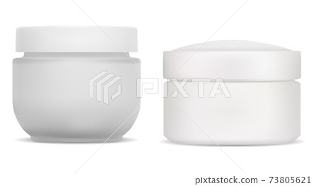 Cream jar. plastic cosmetic container face beauty 73805621