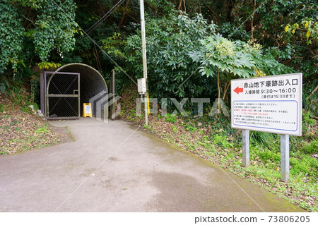 Akayama Underground Bunker Ruins Entrance / Exit (Tateyama City, Chiba Prefecture) 73806205