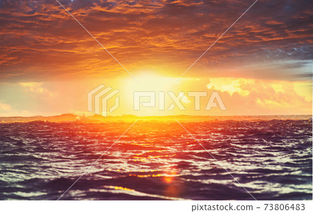 Sea sunset 73806483