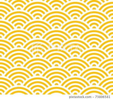 Qinghai wave Japanese traditional pattern seamless 73806581