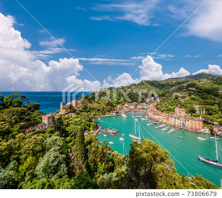 Portofino village on Ligurian coast, Italy 73806679